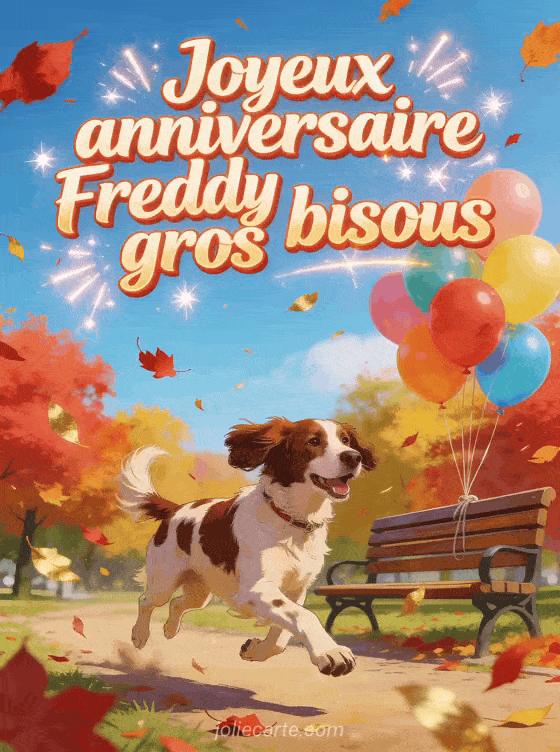 Joyeux anniversaire Freddy - Joyeux anniversaire freddy gros bisous
