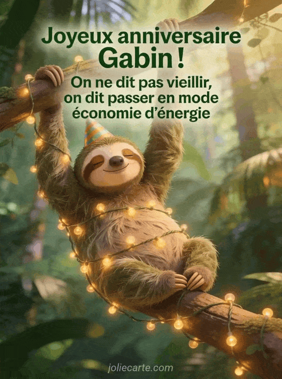 Joyeux anniversaire Gabin - Joyeux anniversaire gabin humour