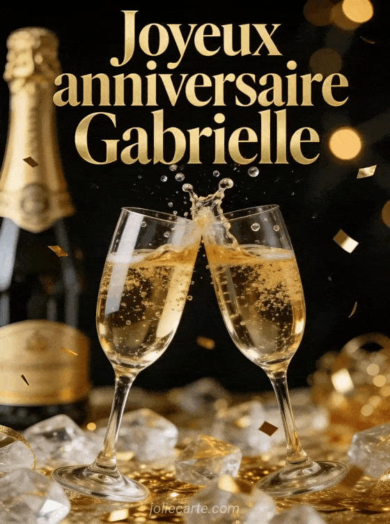 Joyeux anniversaire Gabrielle - Joyeux anniversaire gabrielle champagne