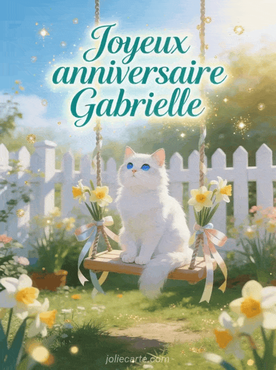 Joyeux anniversaire Gabrielle - Joyeux anniversaire gabrielle chat