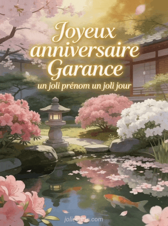 Joyeux anniversaire Garance - Carte joyeux anniversaire garance gratuite