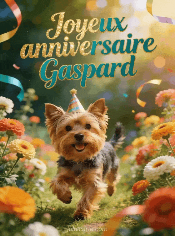Joyeux anniversaire Gaspard - Carte joyeux anniversaire gaspard gratuite