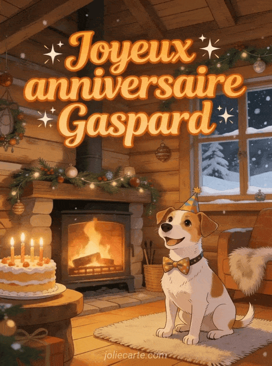 Joyeux anniversaire Gaspard - Carte joyeux anniversaire gaspard