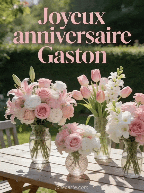 Joyeux anniversaire Gaston - Joyeux anniversaire gaston fleurs