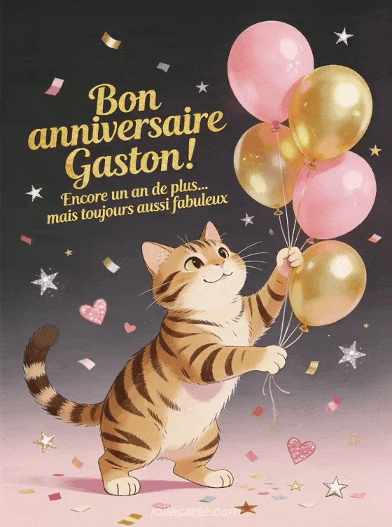 Joyeux anniversaire Gaston - Bon anniversaire gaston