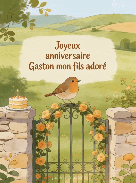 Joyeux anniversaire Gaston - Joyeux anniversaire gaston mon fils