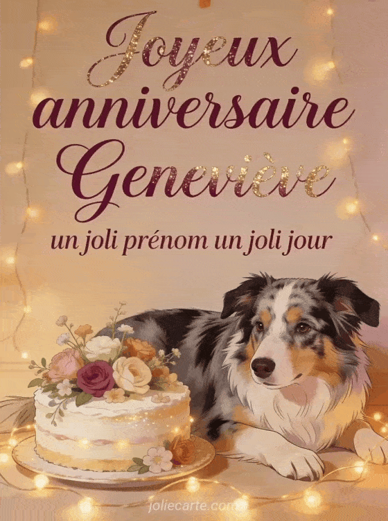 Joyeux anniversaire Geneviève - Joyeux anniversaire genevieve image