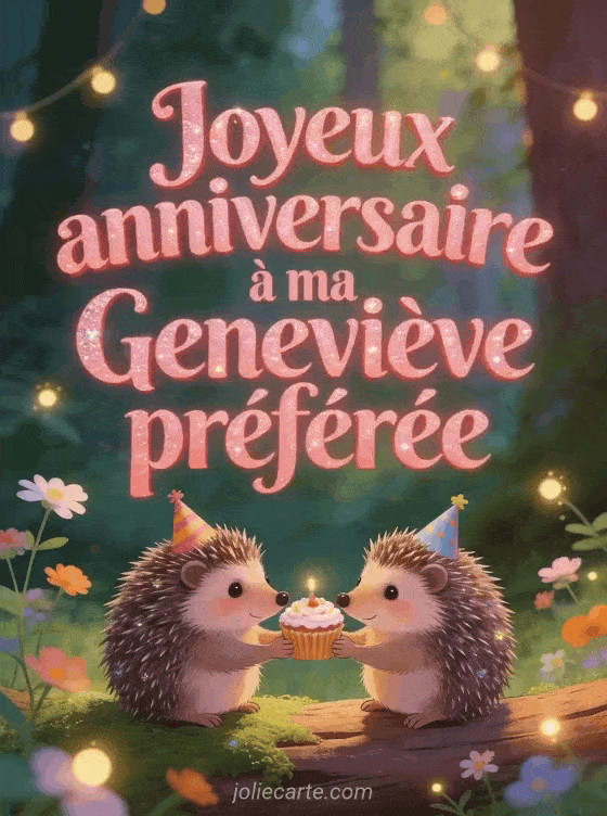 Joyeux anniversaire Geneviève - Joyeux anniversaire genevieve gif