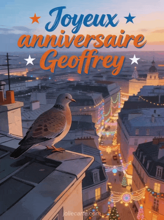 Joyeux anniversaire Geoffrey - Carte joyeux anniversaire geoffrey gratuite