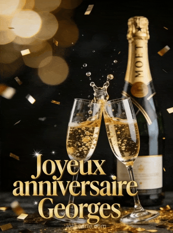 Joyeux anniversaire Georges - Georges champagne