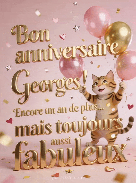 Joyeux anniversaire Georges - Bon anniversaire georges