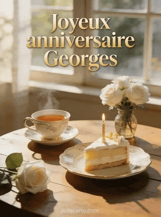 Joyeux anniversaire Georges - Carte joyeux anniversaire georges