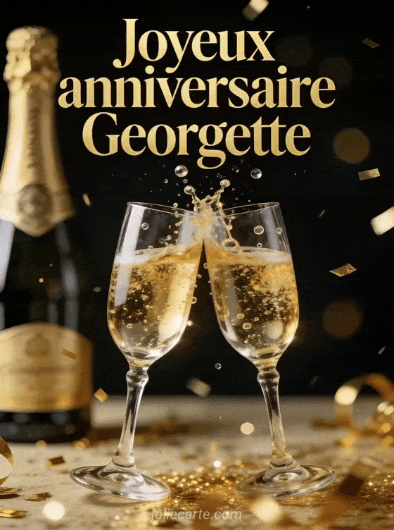 Joyeux anniversaire Georgette - Joyeux anniversaire georgette champagne