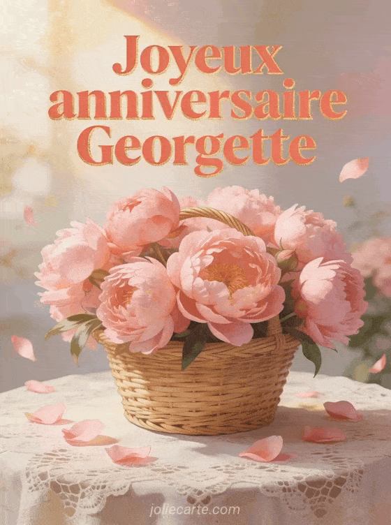 Joyeux anniversaire Georgette - Joyeux anniversaire georgette fleurs