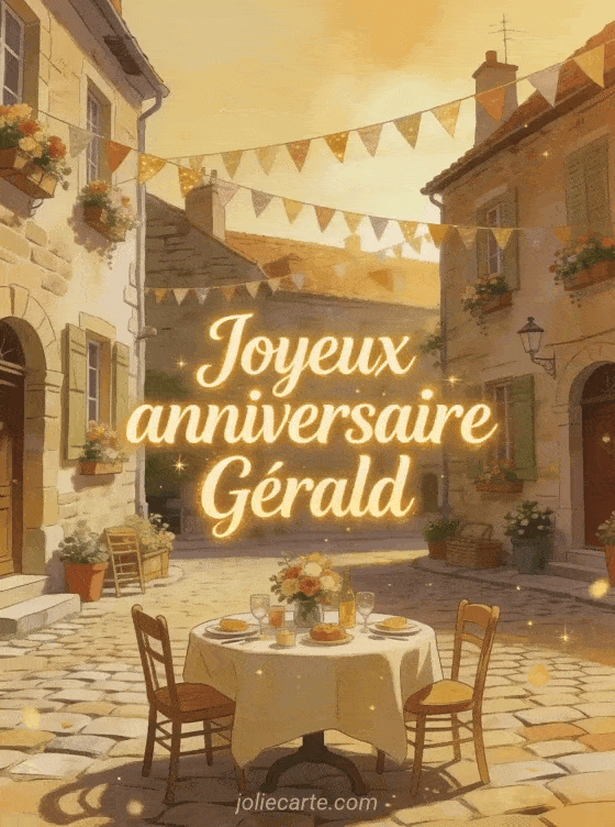 Joyeux anniversaire Gérald - Joyeux anniversaire gerald gif anime