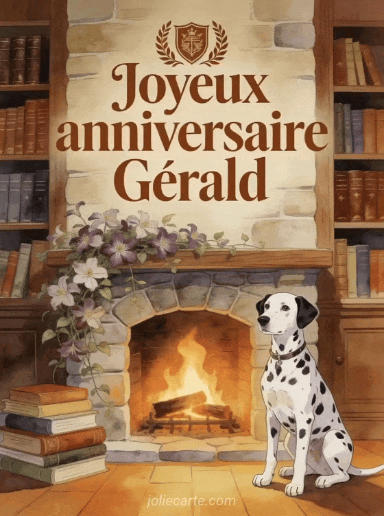 Joyeux anniversaire Gérald - Carte joyeux anniversaire gerald
