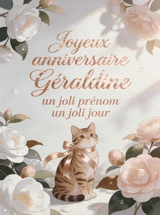 Joyeux anniversaire Géraldine - Joyeux anniversaire geraldine image