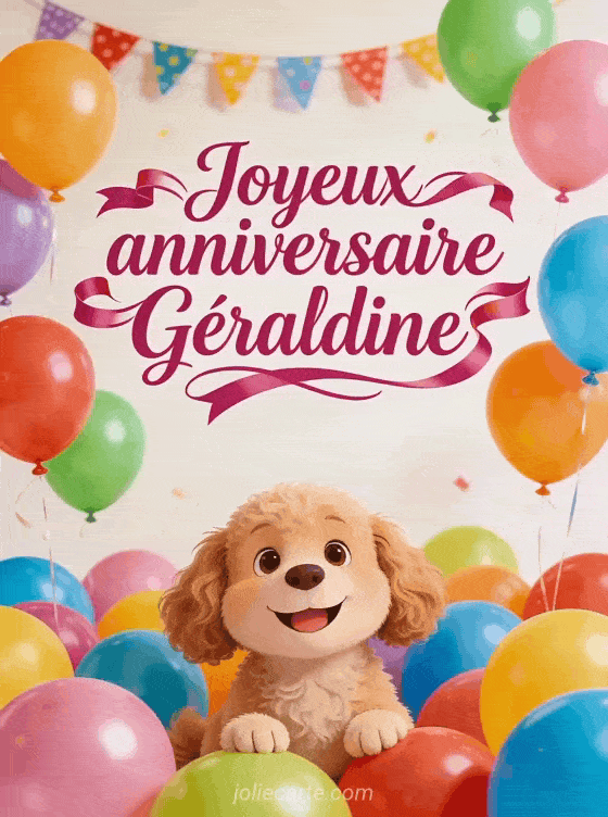 Joyeux anniversaire Géraldine - Carte joyeux anniversaire geraldine