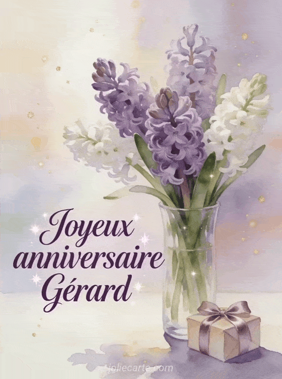 Joyeux anniversaire Gérard - Joyeux anniversaire gerard fleurs