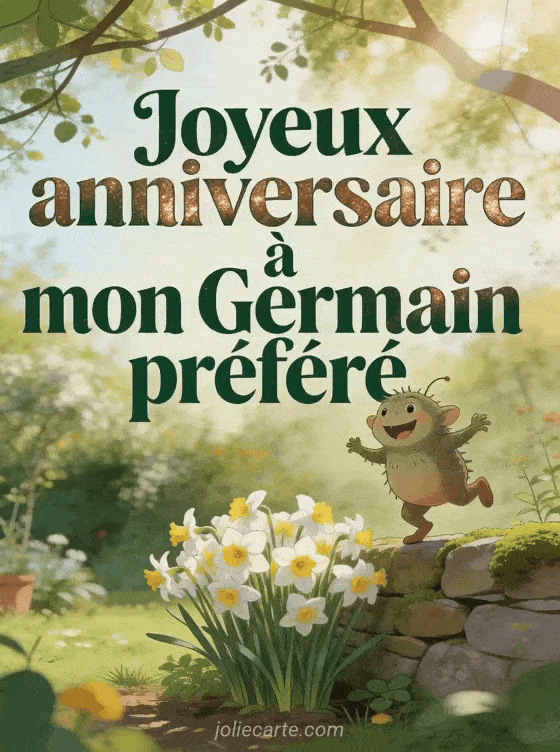 Joyeux anniversaire Germain - Carte joyeux anniversaire germain