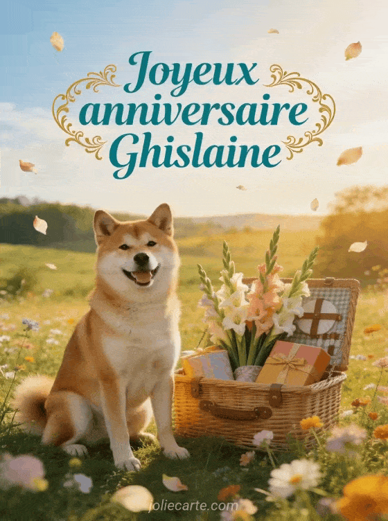Joyeux anniversaire Ghislaine - Joyeux anniversaire ghislaine chien