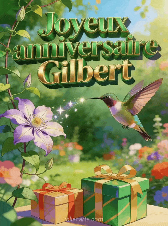 Joyeux anniversaire Gilbert - Joyeux anniversaire gilbert gif
