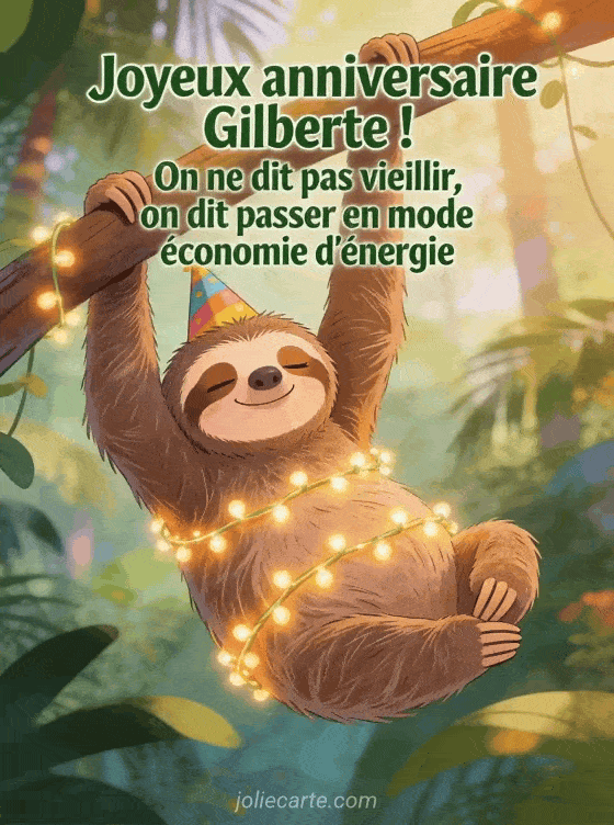 Joyeux anniversaire Gilberte - Gilberte humour