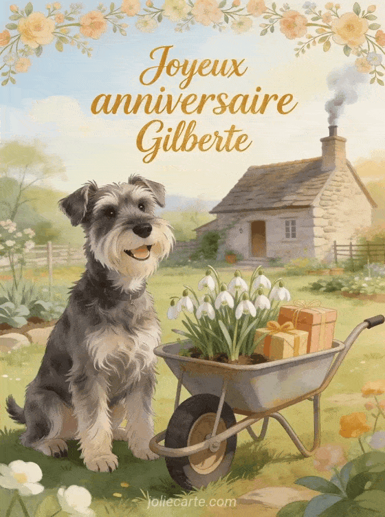Joyeux anniversaire Gilberte - Joyeux anniversaire gilberte chien