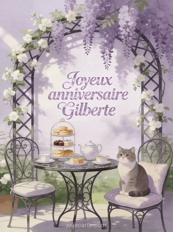 Joyeux anniversaire Gilberte - Joyeux anniversaire gilberte gif anime