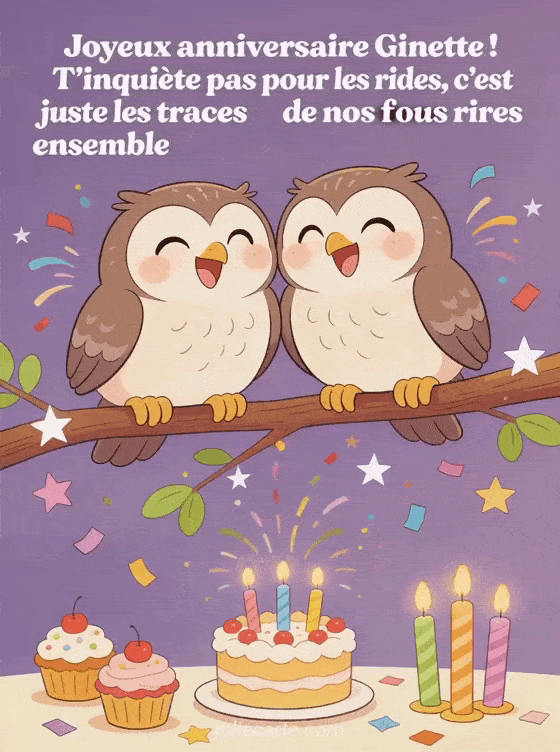 Joyeux anniversaire Ginette - Joyeux anniversaire ginette rigolo