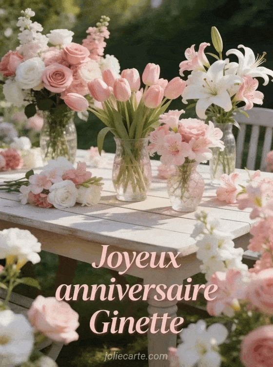 Joyeux anniversaire Ginette - Joyeux anniversaire ginette fleurs