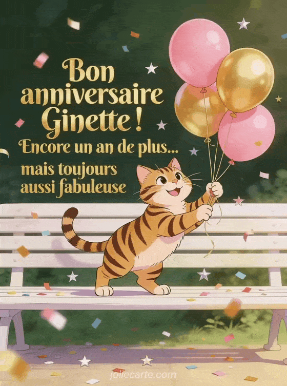 Joyeux anniversaire Ginette - Bon anniversaire ginette