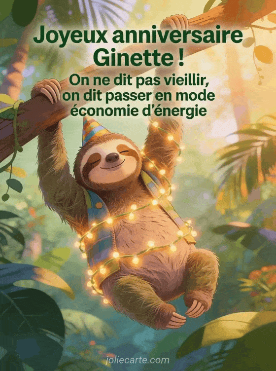 Joyeux anniversaire Ginette - Ginette humour