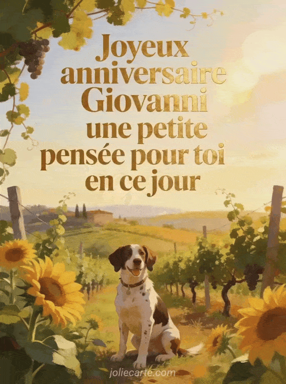 Joyeux anniversaire Giovanni - Joyeux anniversaire giovanni gros bisous