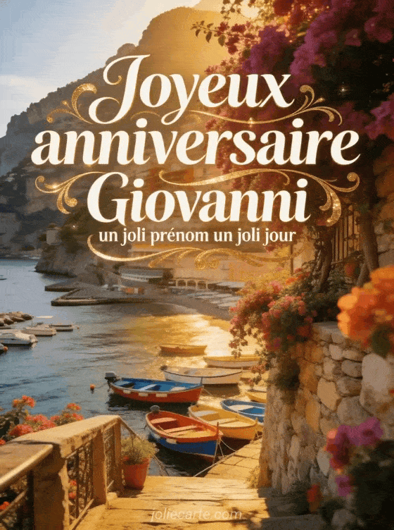 Joyeux anniversaire Giovanni - Carte joyeux anniversaire giovanni