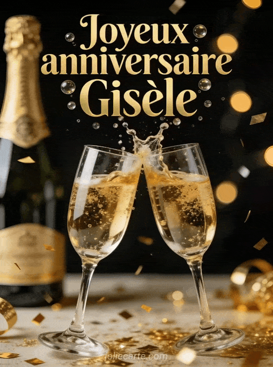 Joyeux anniversaire Gisèle - Joyeux anniversaire gisele champagne