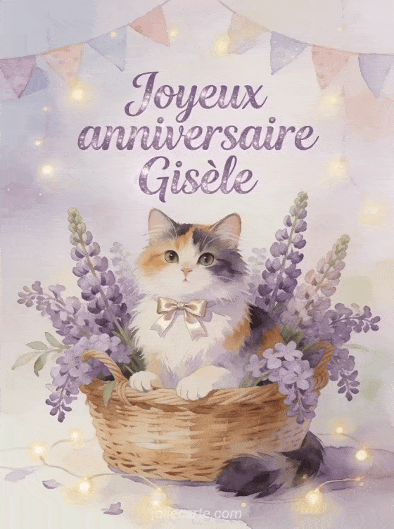 Joyeux anniversaire Gisèle - Joyeux anniversaire gisele chat