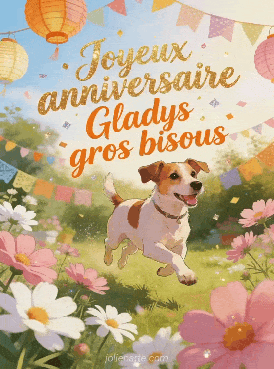 Joyeux anniversaire Gladys - Joyeux anniversaire gladys gros bisous
