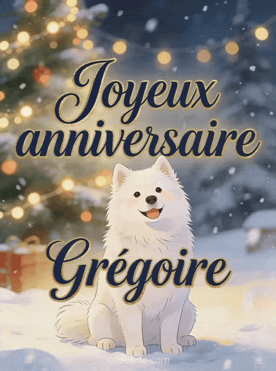 Joyeux anniversaire Grégoire - Carte joyeux anniversaire gregoire gratuite