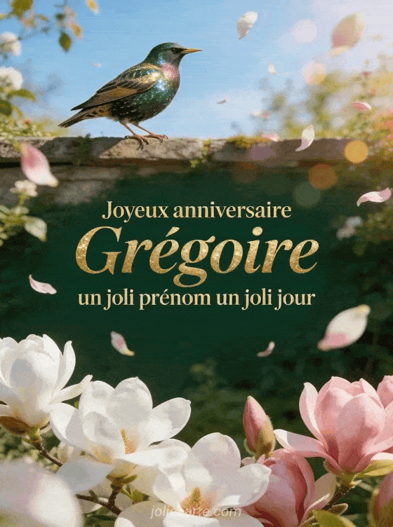 Joyeux anniversaire Grégoire - Joyeux anniversaire gregoire fleurs