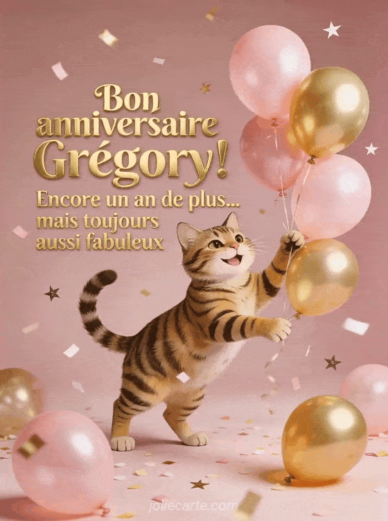 Joyeux anniversaire Gregory - Bon anniversaire gregory