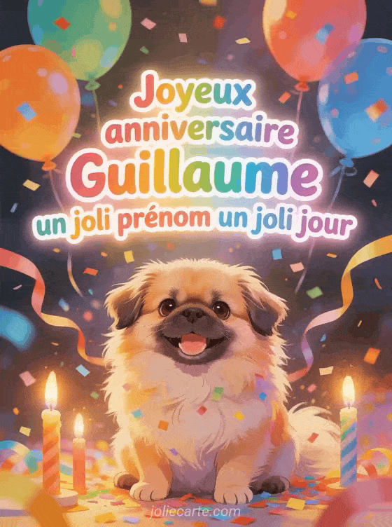 Joyeux anniversaire Guillaume - Carte joyeux anniversaire guillaume gratuite