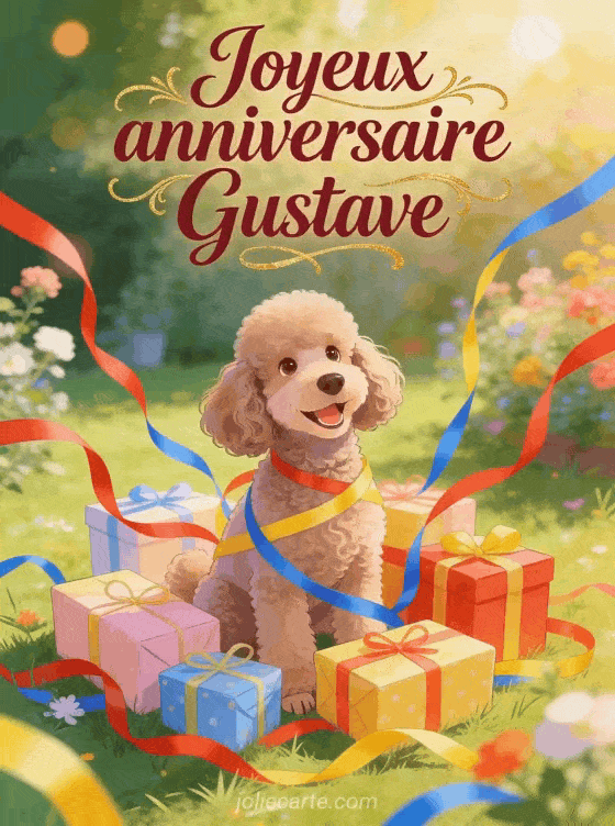Joyeux anniversaire Gustave - Carte joyeux anniversaire gustave