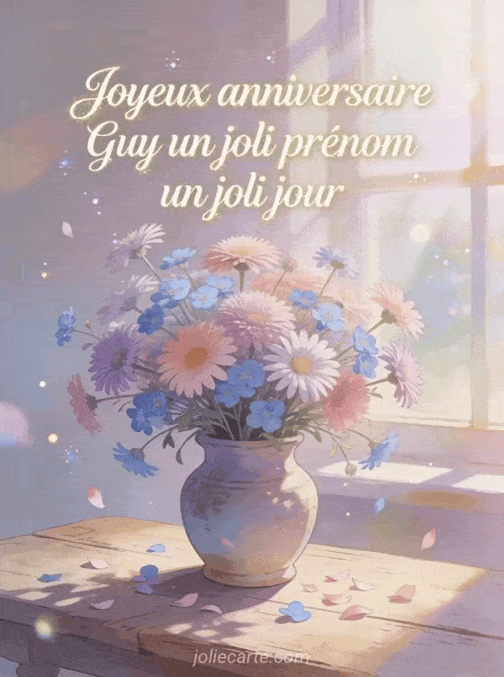 Joyeux anniversaire Guy - Joyeux anniversaire guy fleurs