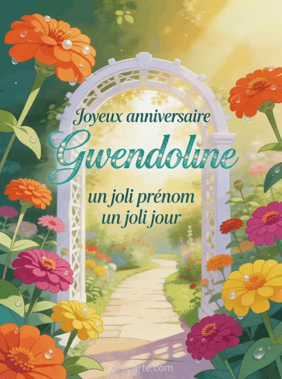 Joyeux anniversaire Gwendoline - Joyeux anniversaire gwendoline gif anime