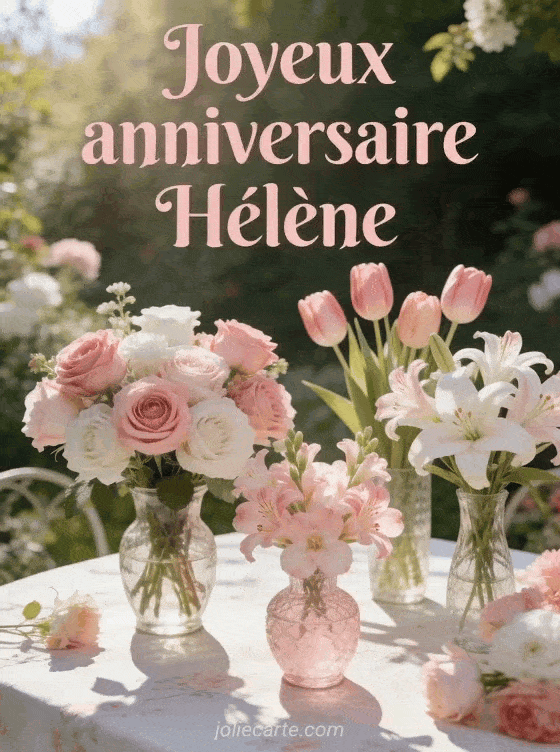 Joyeux anniversaire Hélène - Joyeux anniversaire helene fleurs