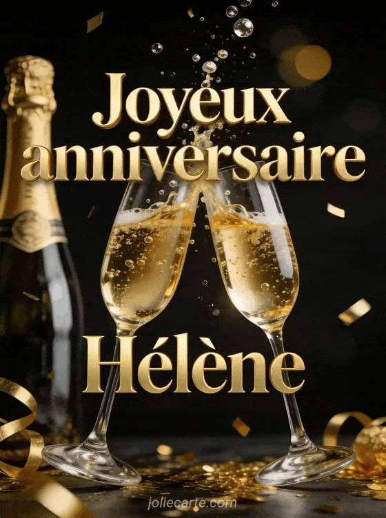 Joyeux anniversaire Hélène - Joyeux anniversaire helene champagne