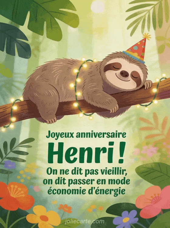Joyeux anniversaire Henri - Henri humour