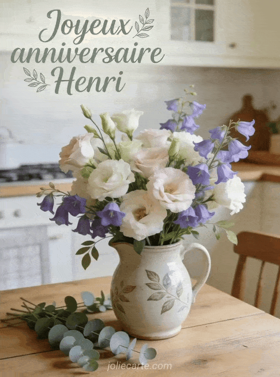 Joyeux anniversaire Henri - Joyeux anniversaire henri fleurs