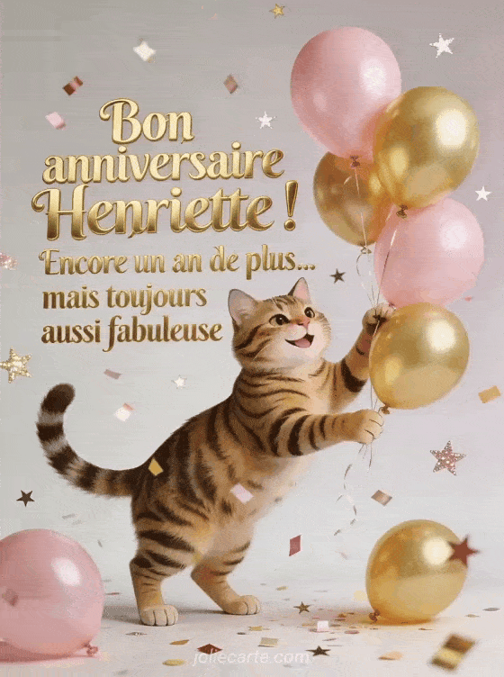 Joyeux anniversaire Henriette - Bon anniversaire henriette